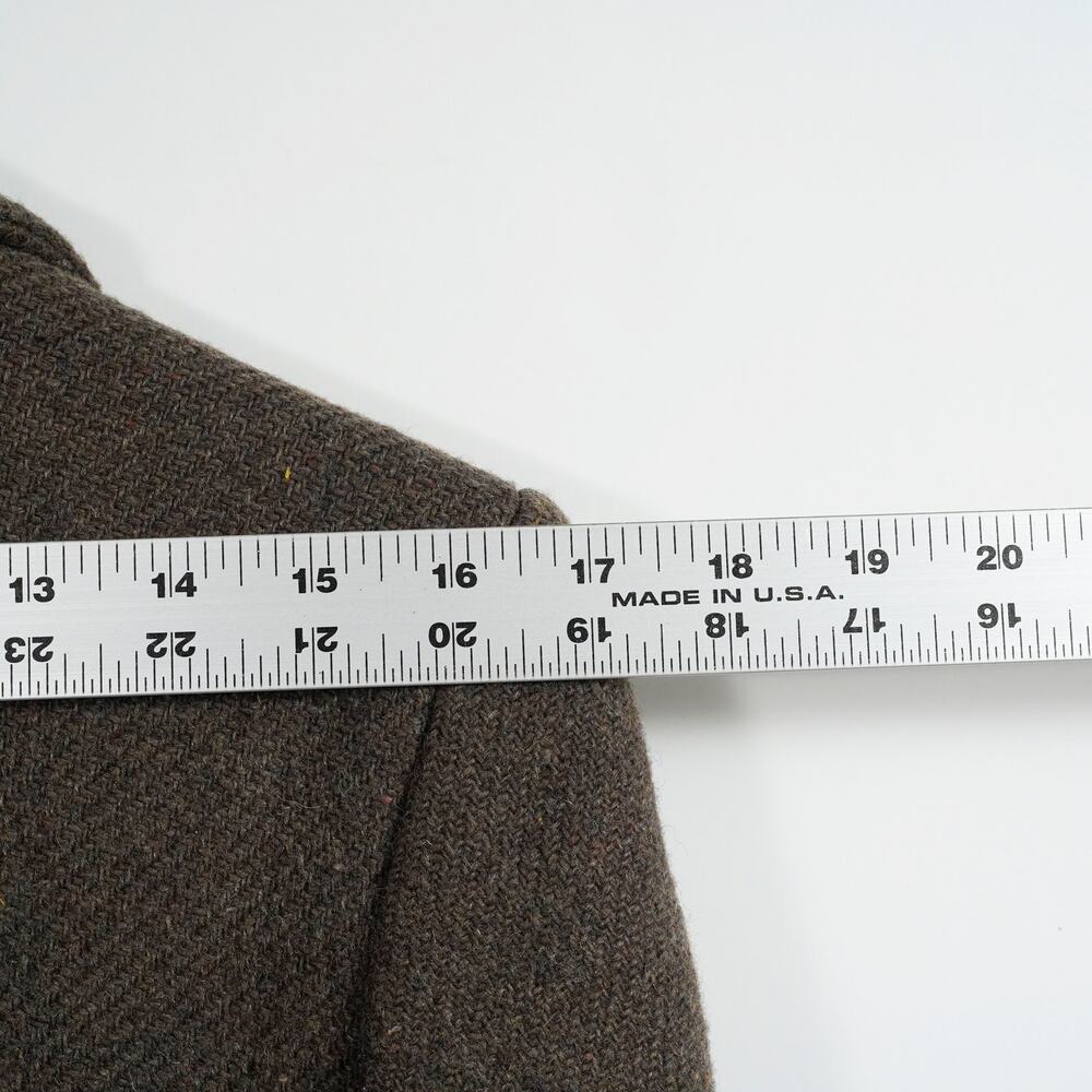 Vintage Women’s Wool Blazer Brown Union Made USA Size 10 Tailored Fit - Picture 12 of 13